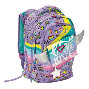Zaino Seven Mix Swag Girl Sdoppiabile Viola Rosa