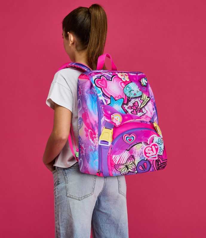 SEVEN SJ GANG ZAINO SDOPPIABILE BIG TINYPATCH GIRL