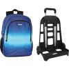 COMIX ZAINO TROLLEY STACCABILE SFUMATO GLITTER BLU